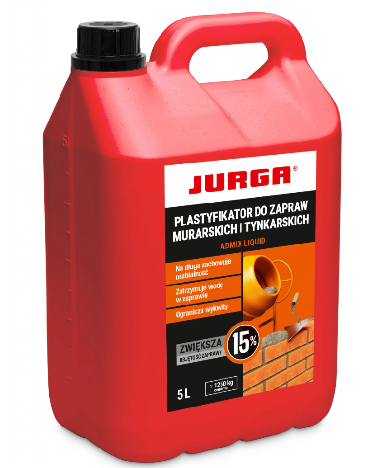 Plastifikátor Admix Liquid 5L JURGA Plastifikátor Admix Liquid 5L JURGA