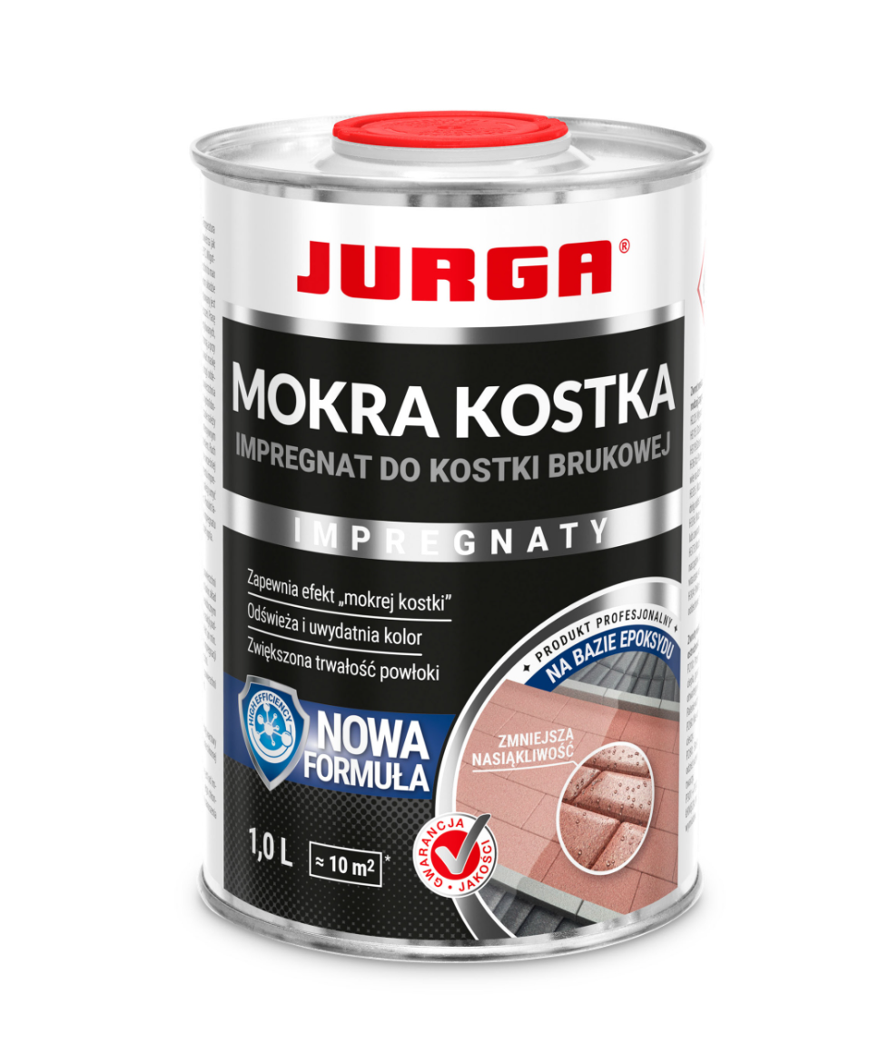 Impregnat do kostki brukowej JURGA – Efekt Mokrej Kostki 1l (2) Impregnat do kostki brukowej JURGA – Efekt Mokrej Kostki 1l