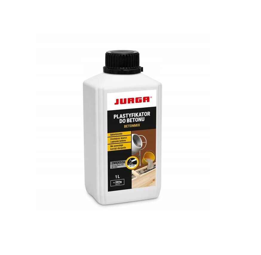 Plastyfikator BETONMIX JURGA DO BETONU UPLASTYCZNIACZ WYLEWKI POSADZKI 1L Plastyfikator BETONMIX JURGA DO BETONU UPLASTYCZNIACZ WYLEWKI POSADZKI 1L