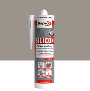Silikon Sopro Sanitarny 18 Piaskowo Szary 310 ml